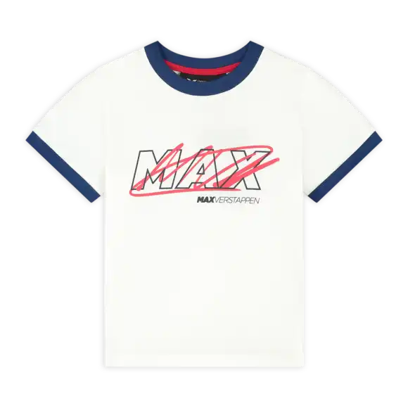 Kids Signature Max T-shirt Wit – 152-158 – Max Verstappen | Verstappen.com