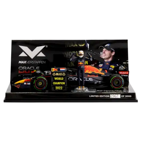 1:43 RB18 Wereldkampioen Max Verstappen 2022 – Schaalmodel – Red Bull Racing | Verstappen.com