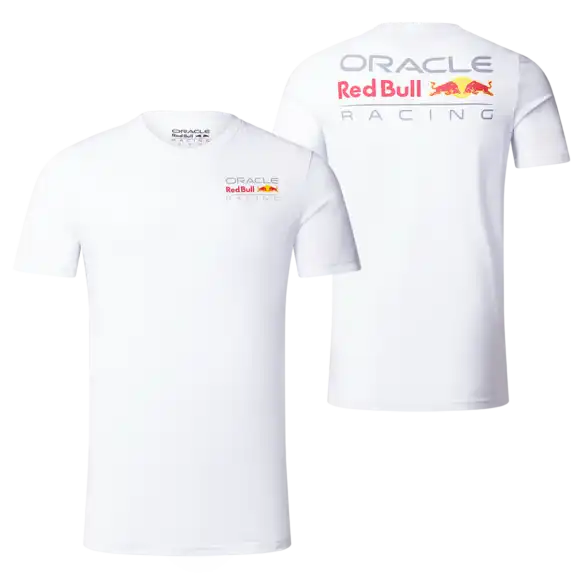 Red Bull Racing T-shirt – XXL – 2 Side Logo T-shirt – Wit – Max Verstappen | Verstappen.com