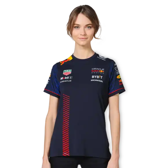 Red Bull Racing T-shirt – XXS – Team T-shirt 2023 – Dames – Max Verstappen | Verstappen.com