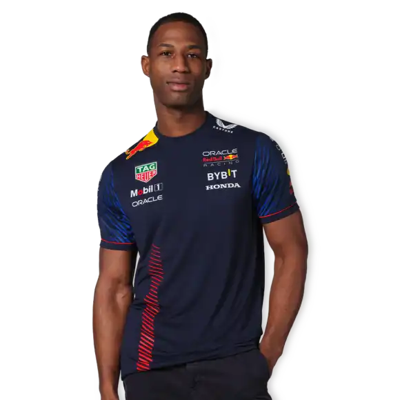Red Bull Racing T-shirt – S – Team T-shirt 2023 – Heren – Max Verstappen | Verstappen.com