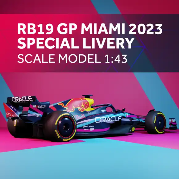 1:43 RB19 GP Miami 2023 Special Livery – Schaalmodel – Red Bull Racing | Verstappen.com