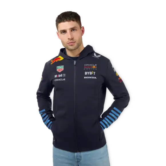 Red Bull Racing Vesten – M – Team Full Zip Hoodie 2024 – Heren – Max Verstappen | Verstappen.com