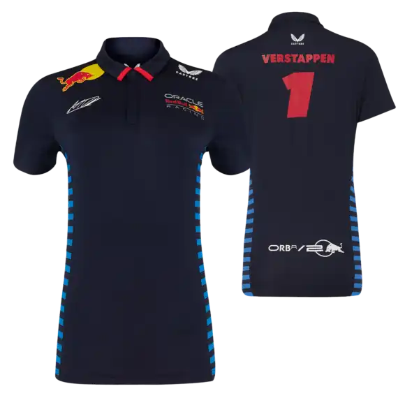 Max Verstappen Polo – S – Red Bull Racing – Driver Polo 2024 – Dames | Verstappen.com