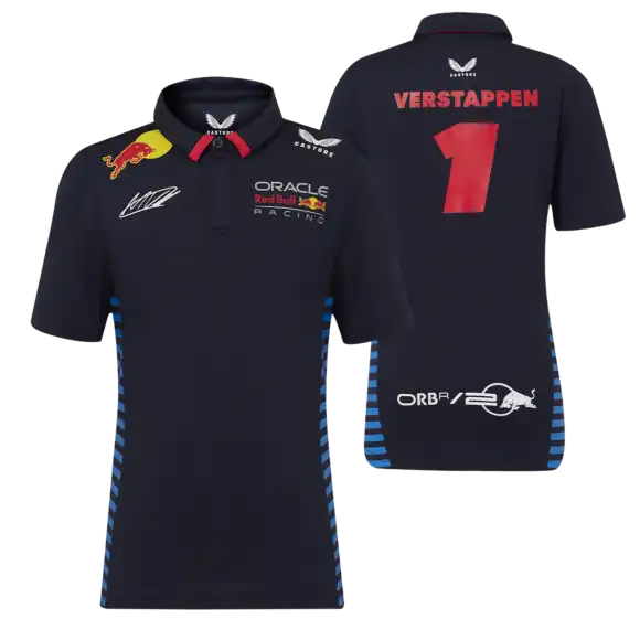 Max Verstappen Polo – 140-146 – Red Bull Racing – Driver Polo 2024 – kids | Verstappen.com