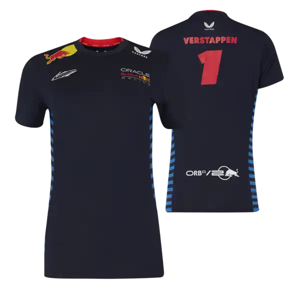 Max Verstappen T-shirt – XS – Red Bull Racing – Driver T-Shirt 2024 – Dames | Verstappen.com