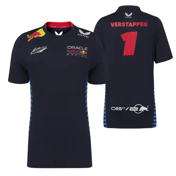 Max Verstappen T-shirt – 140-146 – Kids – Red Bull Racing – Driver T-Shirt 2024 | Verstappen.com