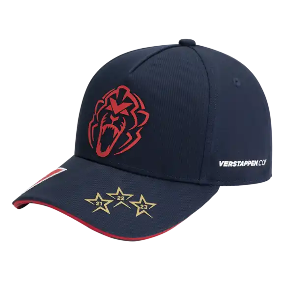 Wereldkampioen 2023 Cap Adult – Max Verstappen – Donkerblauw – One Size | Verstappen.com