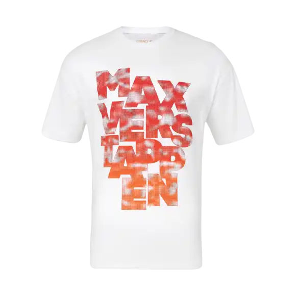 Max Verstappen T-shirt – M – Red Bull Racing T-Shirt Wit Max Expression | Verstappen.com