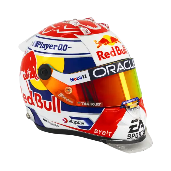 1:2 – 2024 Seizoenshelm – Max Verstappen – Schaalmodel – Red Bull Racing | Verstappen.com