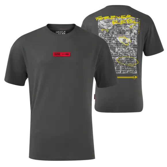 Red Bull Racing T-shirt – S – 20th Anniversary t-shirt – Grijs – Max Verstappen | Verstappen.com