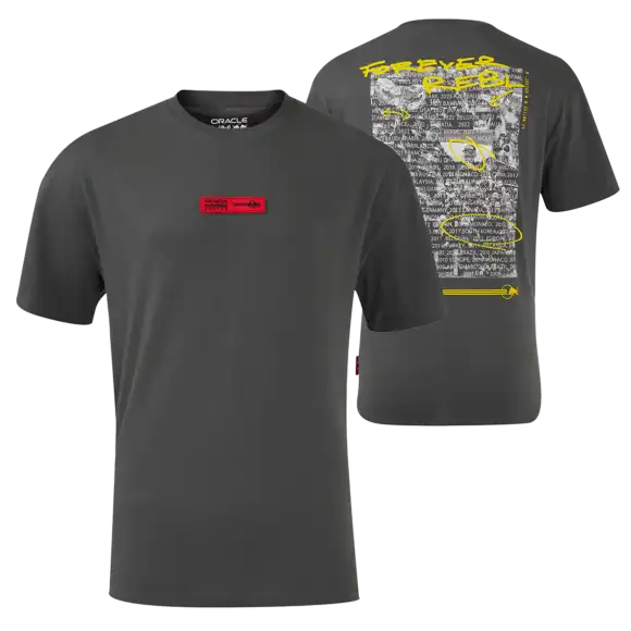 Red Bull Racing T-shirt – XL – 20th Anniversary t-shirt – Grijs – Max Verstappen | Verstappen.com