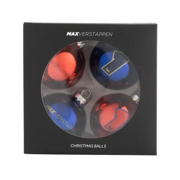 Kerstballen 4-pack – Max Verstappen | Verstappen.com