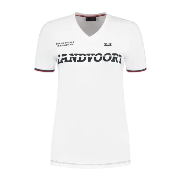 Dames – T-shirt – Wit – MV Official x Zandvoort – XL – Max Verstappen | Verstappen.com