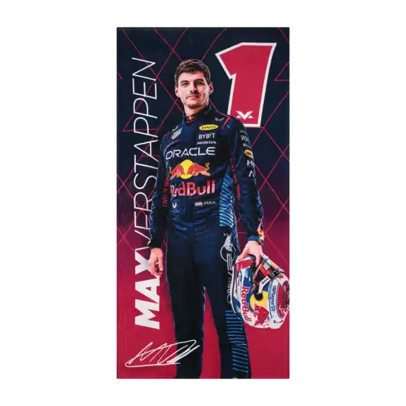 Max Verstappen Strandlaken – – Handdoek – Racegear 2024 – 70x140cm | Verstappen.com