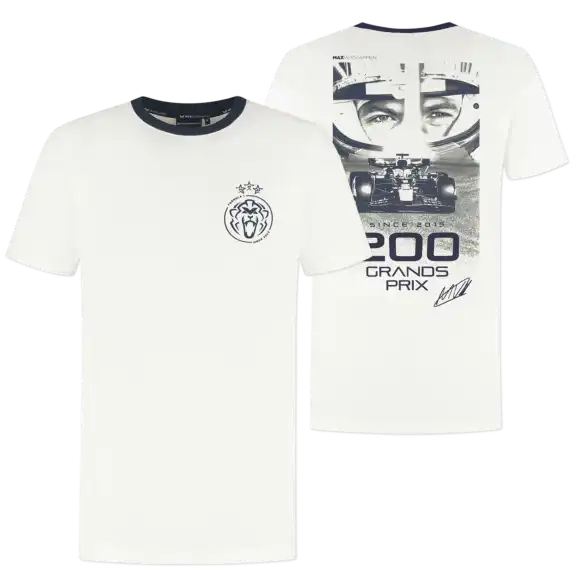 200 Grands Prix – T-shirt – Formula 1 Since 2015 – Max Verstappen | Verstappen.com