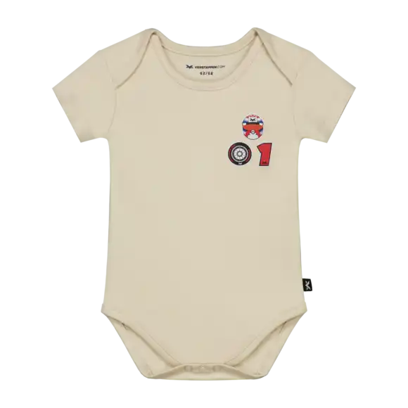 MV Baby – Romper – Short Sleeve – Creme – 86 / 92 – Max Verstappen | Verstappen.com