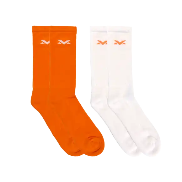 MV Sokken 2-pack – Oranje/Wit – 47 – 50 – Max Verstappen | Verstappen.com