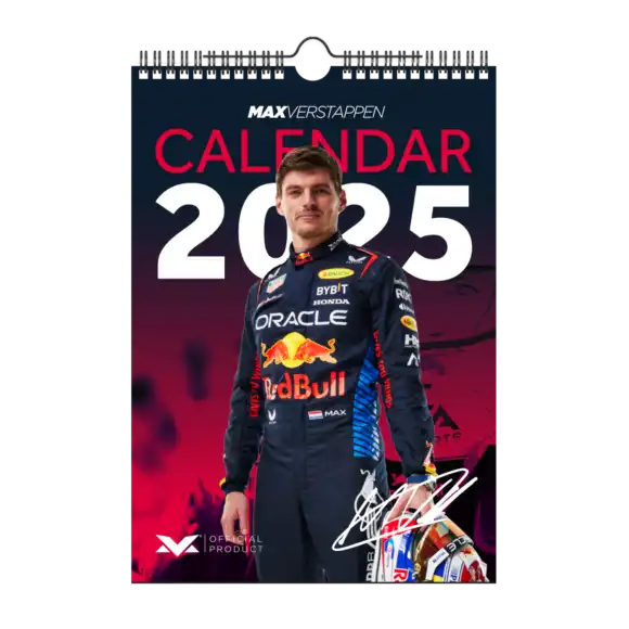 Max Verstappen Fanartikelen – – Jaarkalender 2025 | Verstappen.com